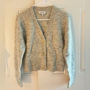 Other Stories grey cardigan cute buttons